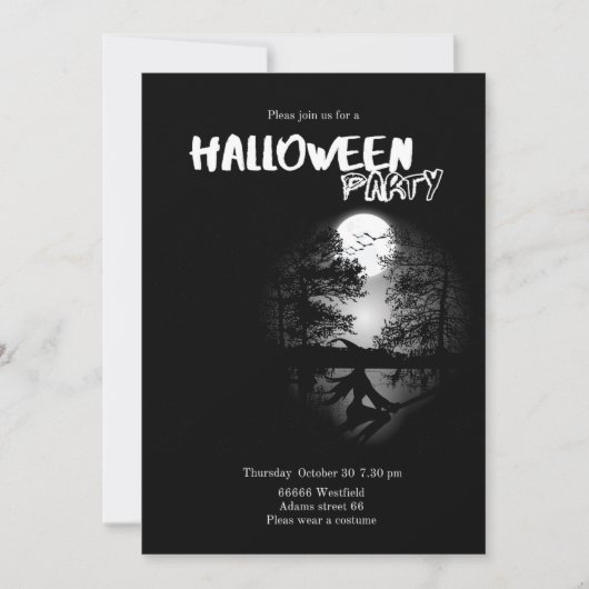 Uitnodiging Halloween (Voorkant)