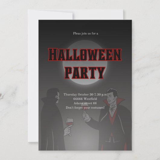 Uitnodiging Halloween (Voorkant)