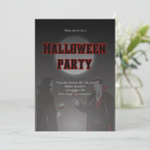 Uitnodiging Halloween (Staand voorkant)