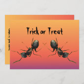 Uitnodiging Halloween Ants (Voorkant / Achterkant)