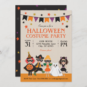 Uitnodiging  Halloween Costume Party