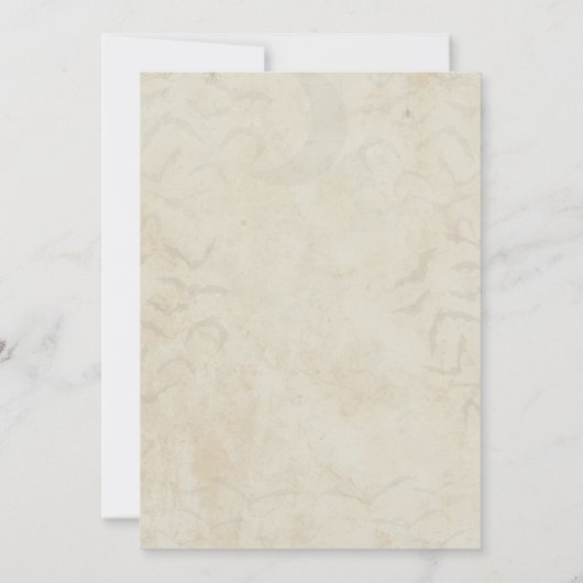 Uitnodiging Halloween Costume Party (Achterkant)