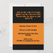 Uitnodiging Halloween Costume Party 3 Foto Aangepa (Achterkant)