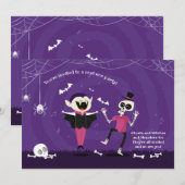 Uitnodiging Halloween Dansfeest (Voorkant / Achterkant)