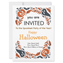 Uitnodiging Halloween Feest