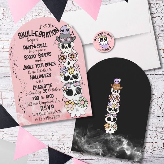 Uitnodiging Halloween Feest “Skull-ebratie”