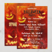 Uitnodiging Halloween-feest Spooktacular ontwerp (Voorkant / Achterkant)