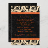 Uitnodiging  Halloween-heks-partij (Voorkant / Achterkant)