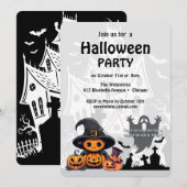 Uitnodiging: HALLOWEEN Huis #1 Kaart (Voorkant / Achterkant)