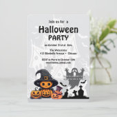 Uitnodiging: HALLOWEEN Huis #1 Kaart (Staand voorkant)