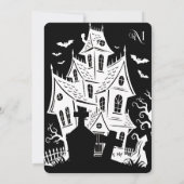 Uitnodiging: HALLOWEEN Huis #1 Kaart (Achterkant)