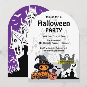 Uitnodiging: HALLOWEEN Huis #2 Kaart