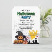 Uitnodiging: HALLOWEEN Huis #3 Kaart (Staand voorkant)
