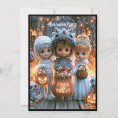 Uitnodiging Halloween Kostuumfeest (Voorkant)