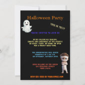 Uitnodiging Halloween Kostuumfeest (Achterkant)