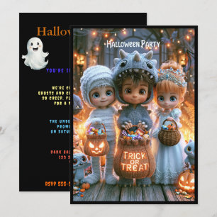 Uitnodiging Halloween Kostuumfeest