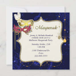 Uitnodiging Halloween Masquerade Party