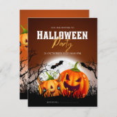 Uitnodiging Halloween Retro Feest Herfst2023 (Voorkant / Achterkant)