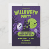 Uitnodiging Halloween verkleedfeest Halloween Fees (Voorkant)