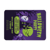 Uitnodiging Halloween verkleedfeest Halloween Fees Magneet (Horizontaal)