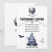 Uitnodiging Halloweenfeest (Voorkant / Achterkant)