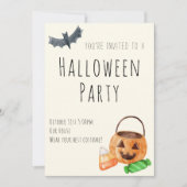 Uitnodiging Halloweenfeest (Voorkant)