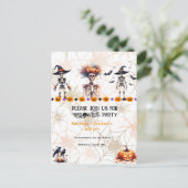 Uitnodiging Halloweenfeest – Spooktacular Feest (Staand voorkant)