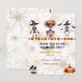 Uitnodiging Halloweenfeest – Spooktacular Feestje (Voorkant / Achterkant)