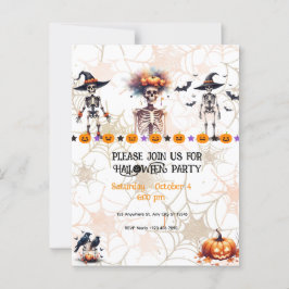Uitnodiging Halloweenfeest – Spooktacular Feestje