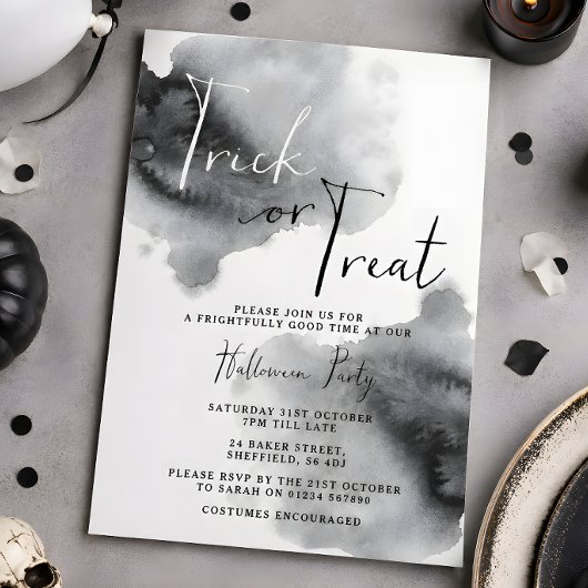 Uitnodiging Halloweenfeest - Trick or Treat