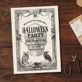 Uitnodiging Halloweenfeest, Vintage Halloween