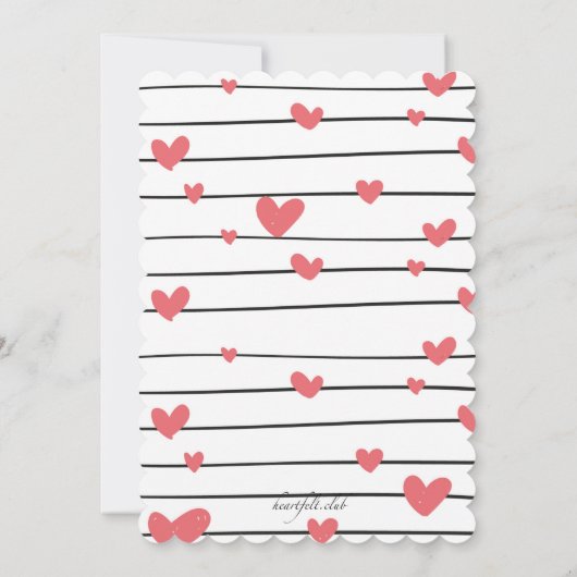 Uitnodiging 'Hearts Galore' (Achterkant)