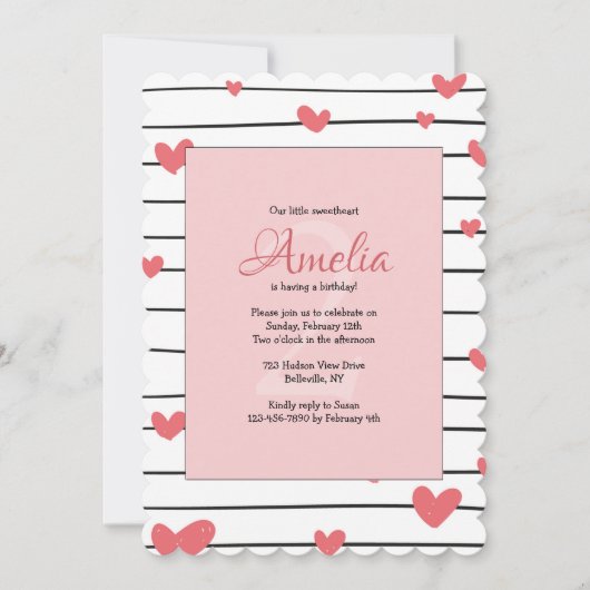 Uitnodiging 'Hearts Galore' (Voorkant)