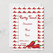 Uitnodiging - Heet Chili Peppers (Voorkant)