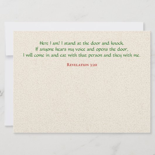 Uitnodiging Heilige Familie Keuken (Achterkant)