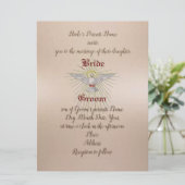 Uitnodiging Heilige Geest Huwelijk (Staand voorkant)