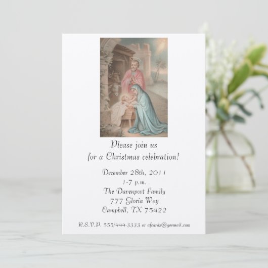 Uitnodiging: Heilige Geest Kaart (Staand voorkant)