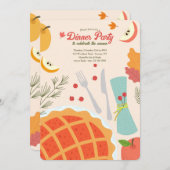 Uitnodiging herfst-binnenpartij (Voorkant / Achterkant)