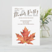 Uitnodiging herfst-binnenpartij (Staand voorkant)