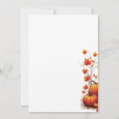 Uitnodiging Herfst Bruid Douche (Achterkant)