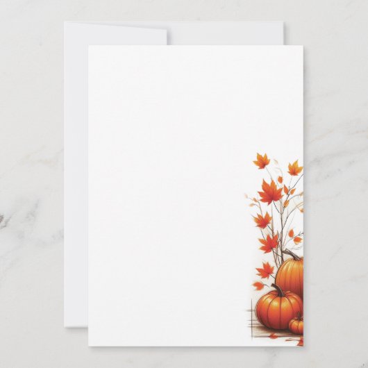 Uitnodiging Herfst Bruid Douche (Achterkant)