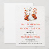 Uitnodiging Herfst Bruid Douche (Voorkant / Achterkant)