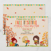 Uitnodiging Herfst festival in het najaar (Voorkant / Achterkant)