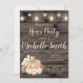 Uitnodiging Herfst Floral Hens (Voorkant)