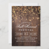Uitnodiging herfst herfst Harvest Festival (Voorkant)