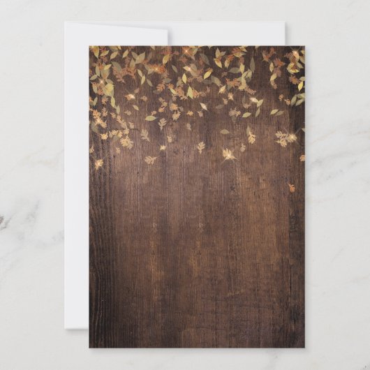 Uitnodiging herfst herfst Harvest Festival (Achterkant)