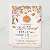 Uitnodiging herfst herfst Harvest Festival (Voorkant)