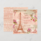 Uitnodiging herfst Parijs Memories (Voorkant / Achterkant)