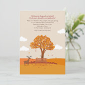 Uitnodiging herfstdag (Staand voorkant)