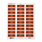 Uitnodiging herfstkleuren etiket (Full Sheet)